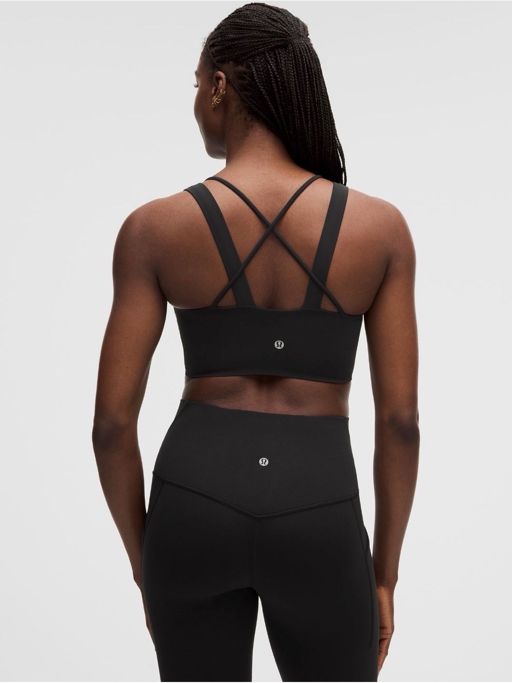 Lululemon Like a Cloud long line bra, black, size 12 D/DD - Picture 2 of 6